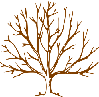 Bronze Tree Silhouette