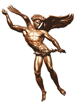 Bronze Winged Archer Sculpture