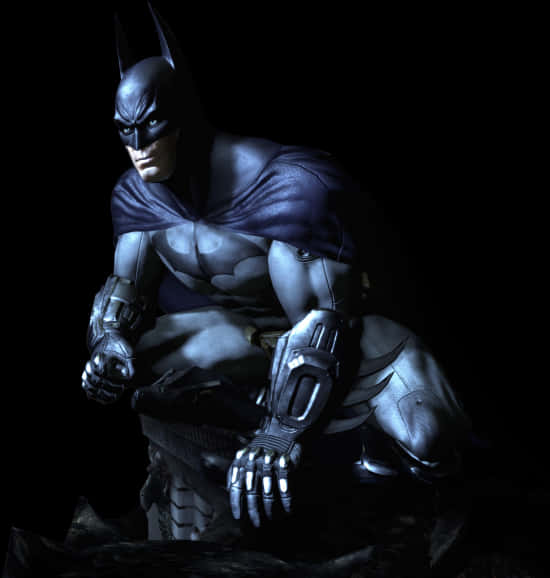 Brooding Batman Night Vigil