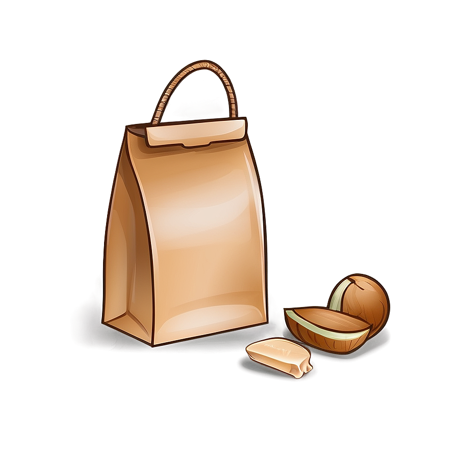 Brown Bag Cartoon Png 06282024