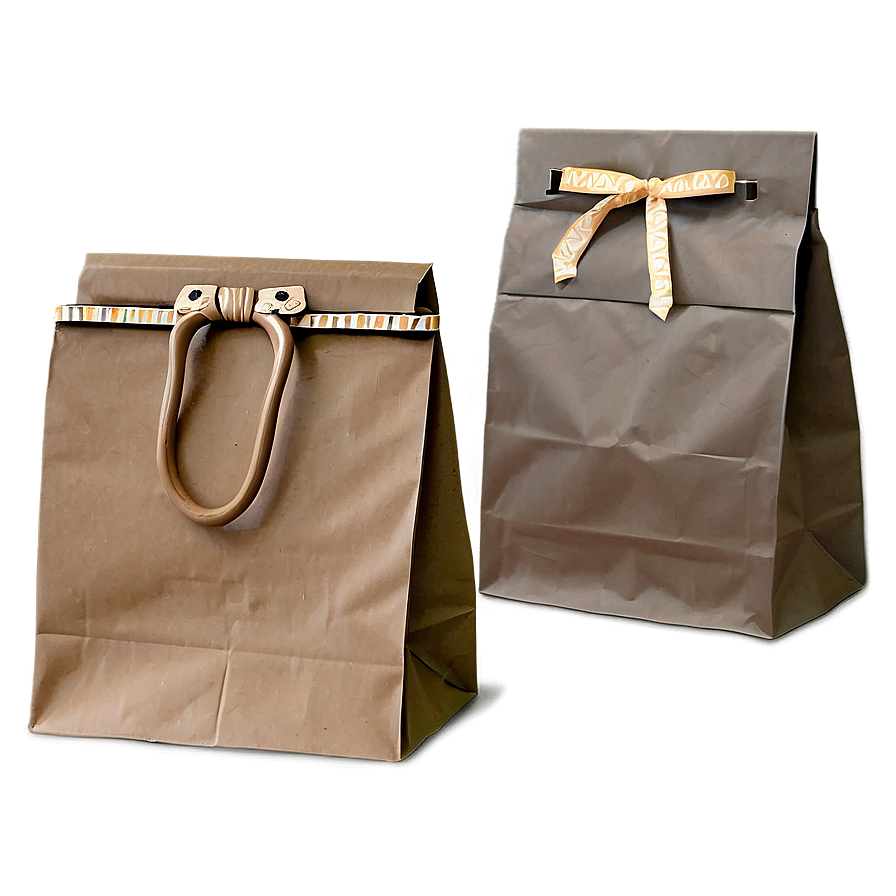 Brown Bag For Gift Png 06282024