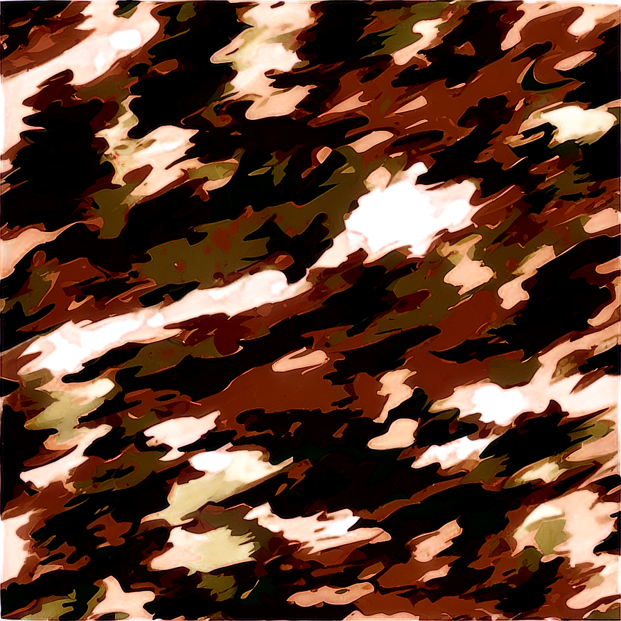 Brown Camo Print Png Dvg