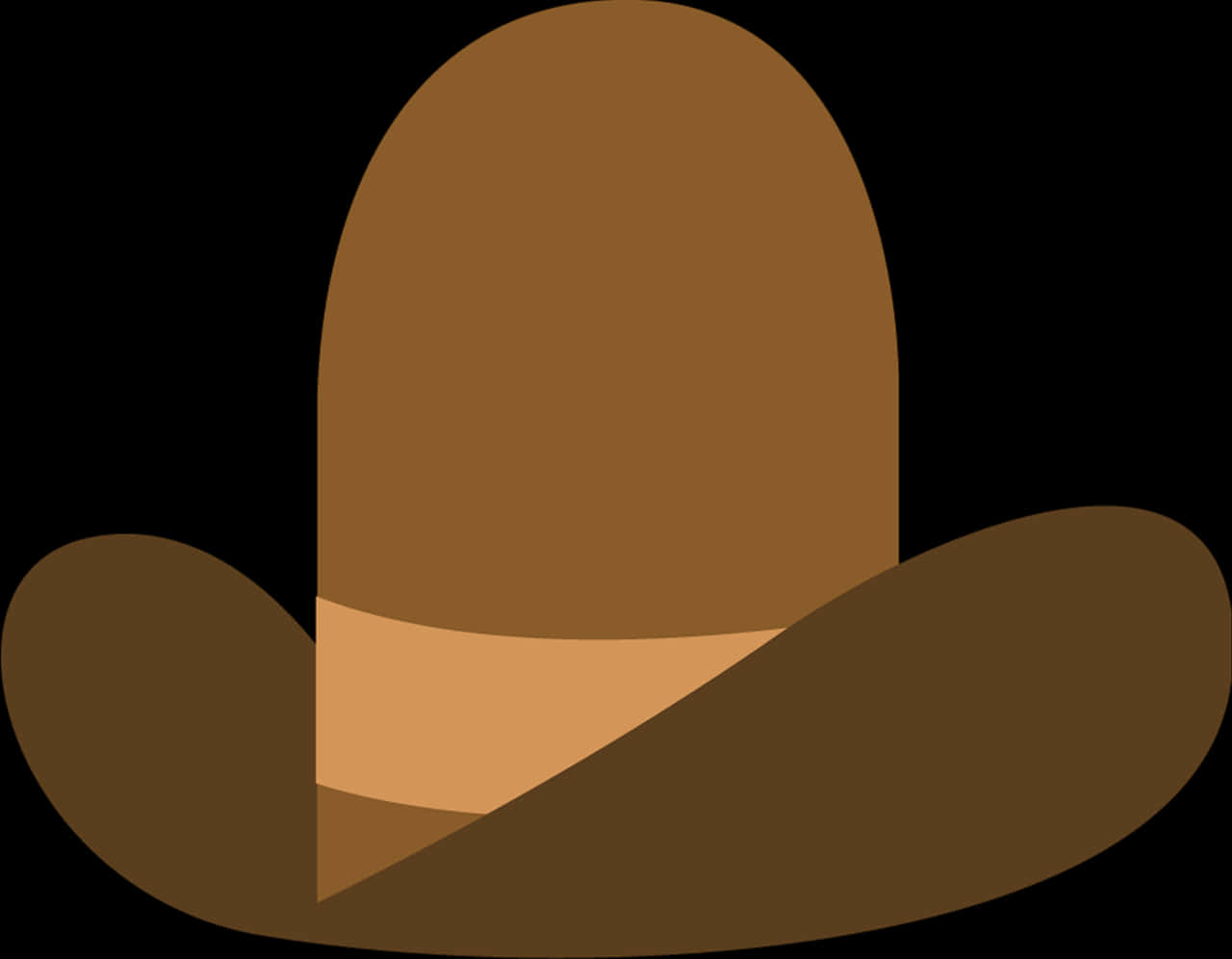 Brown Cowboy Hat Vector Illustration