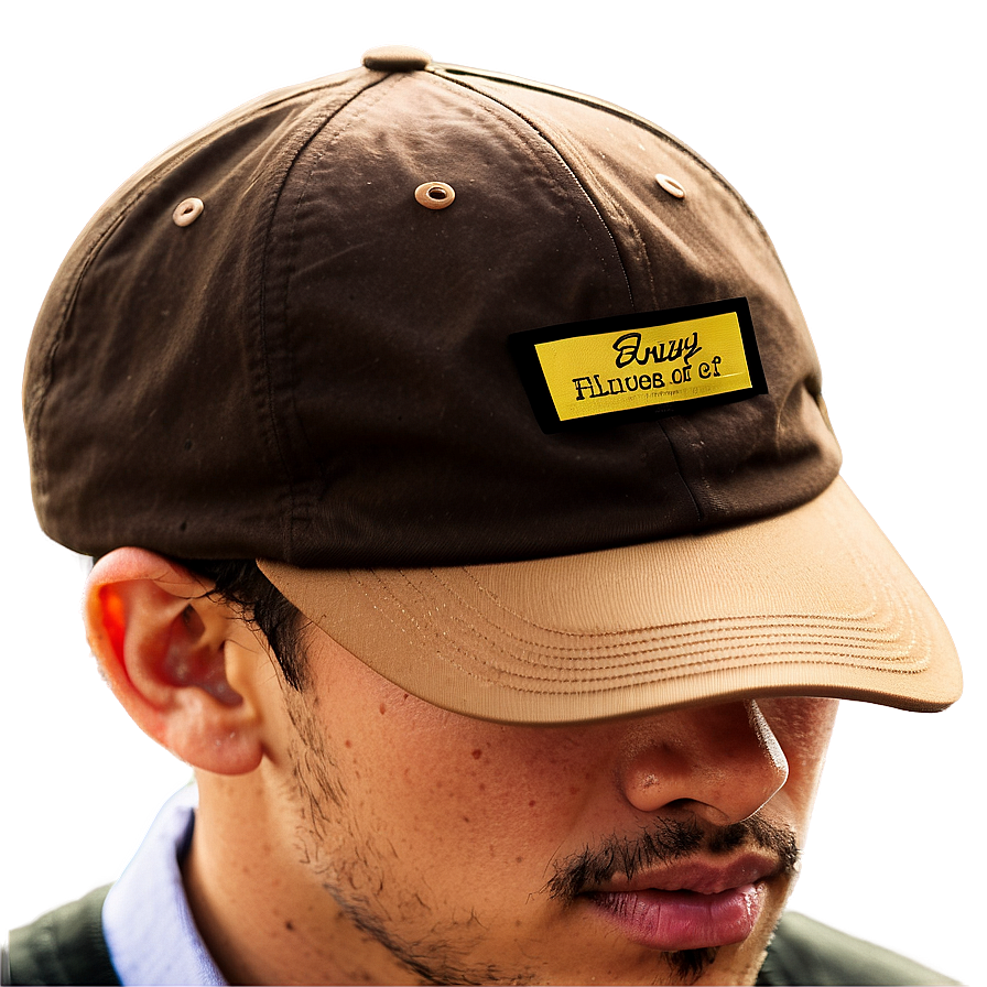 Brown Dad Cap Model Png Tdk