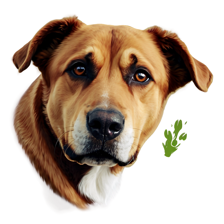 Brown Dog Face Artwork Png Uig