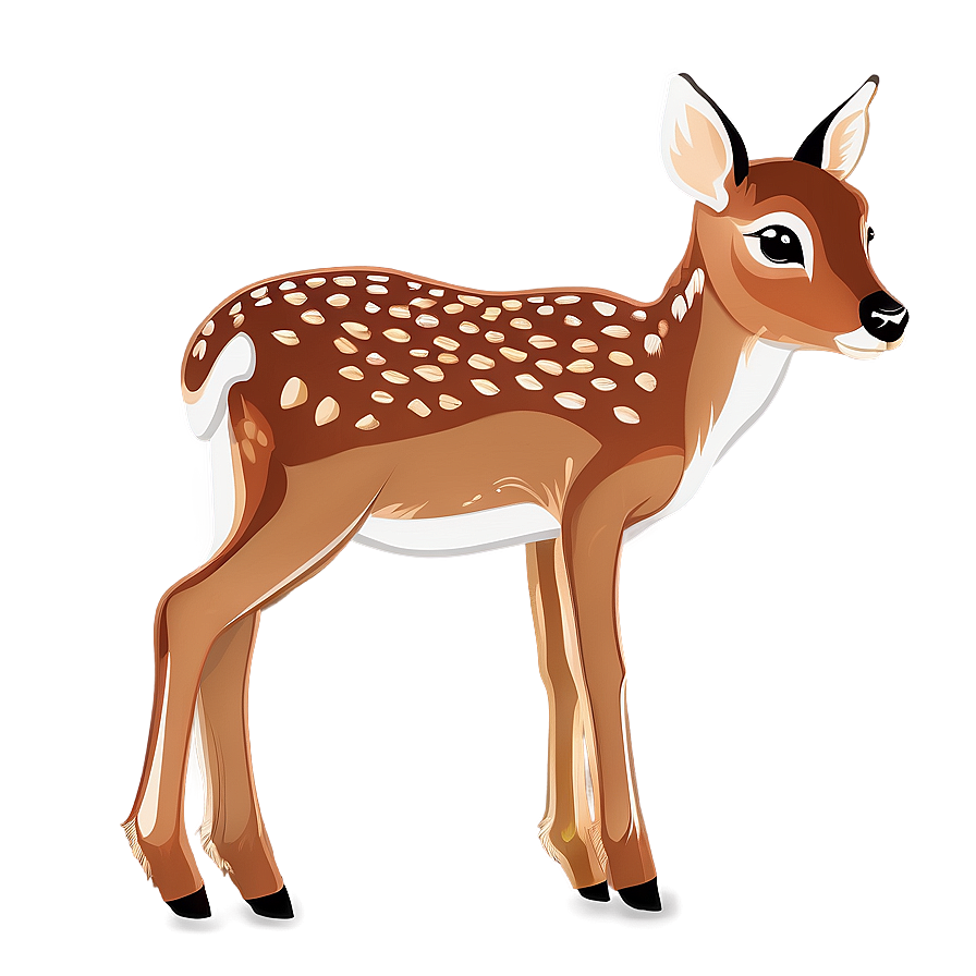 Brown Fawn Graphic Png Vre