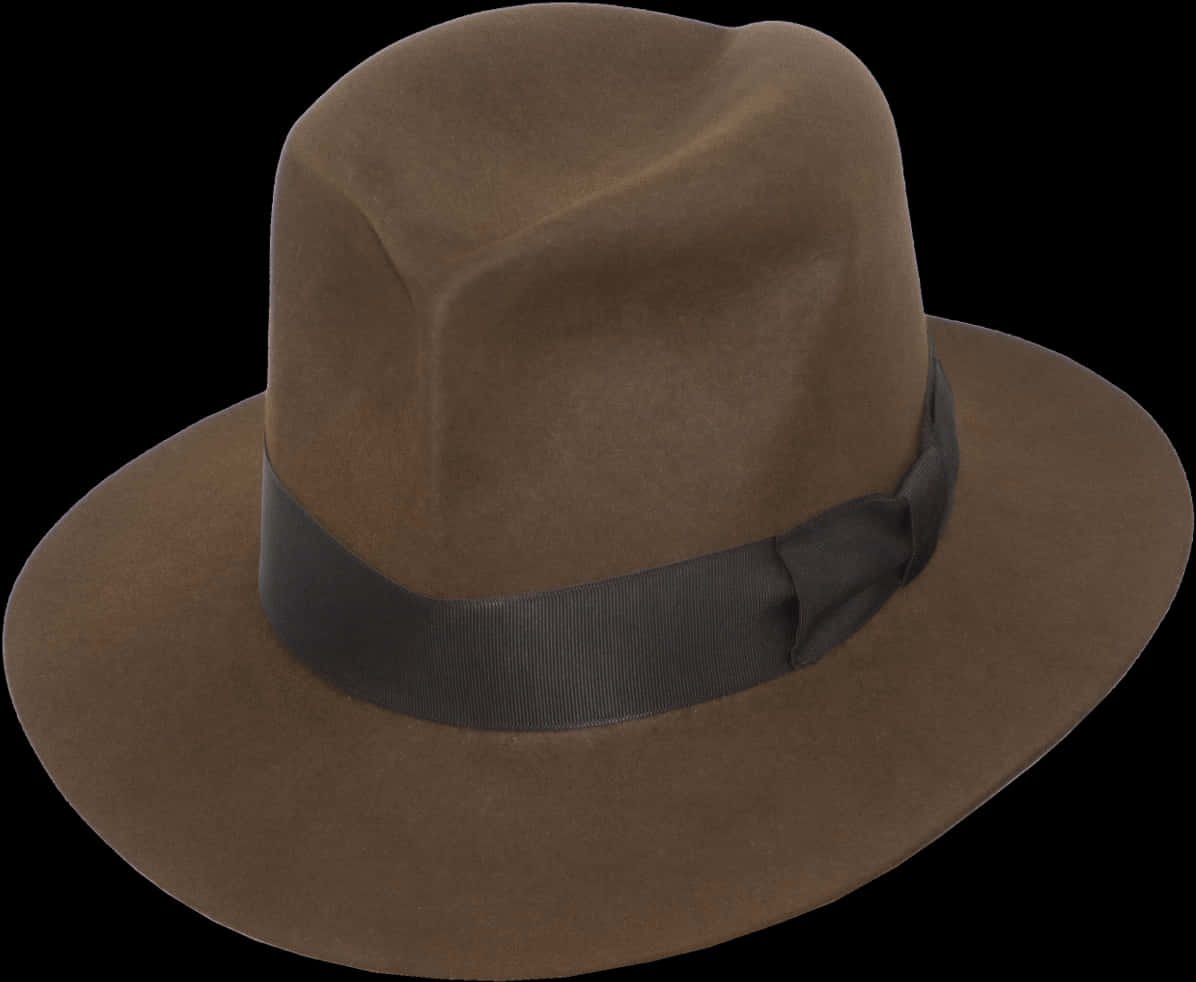 Brown Felt Cowboy Hat