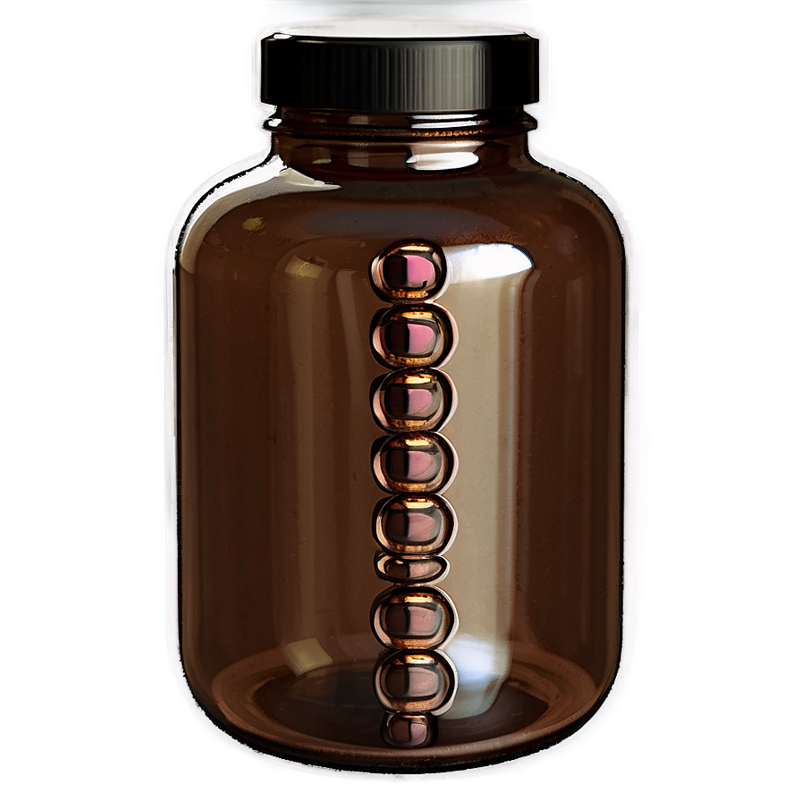 Brown Glass Pill Bottle Png 43