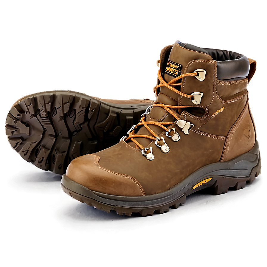 Brown Hiking Boots Png Wnb