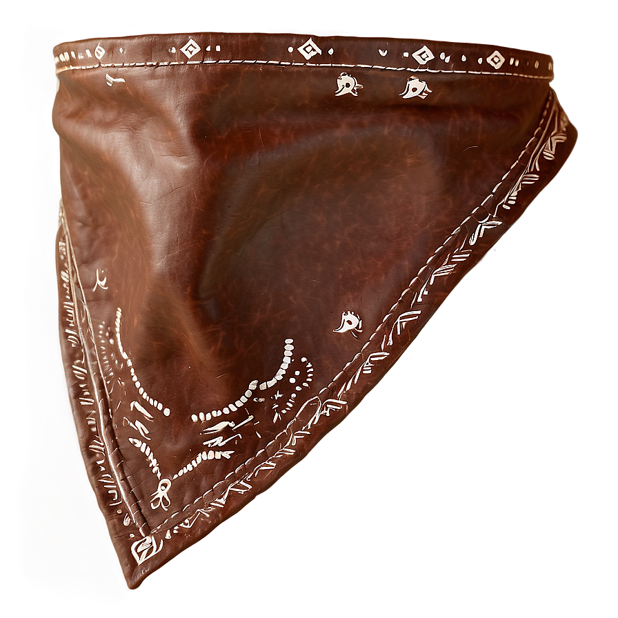 Brown Leather Bandana Png Muu32