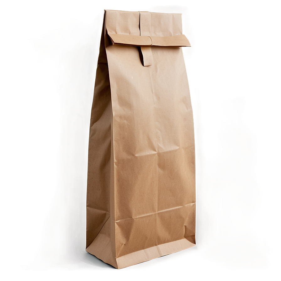 Brown Paper Bag With Logo Png Obh47