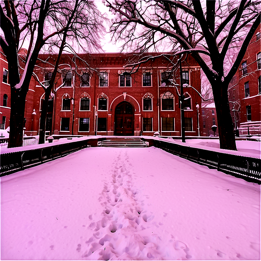 Brown University Campus Snowfall Png Sgl