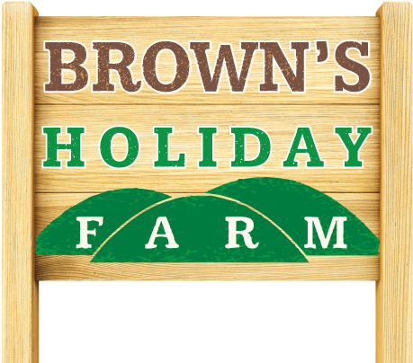 Browns Holiday Farm Sign