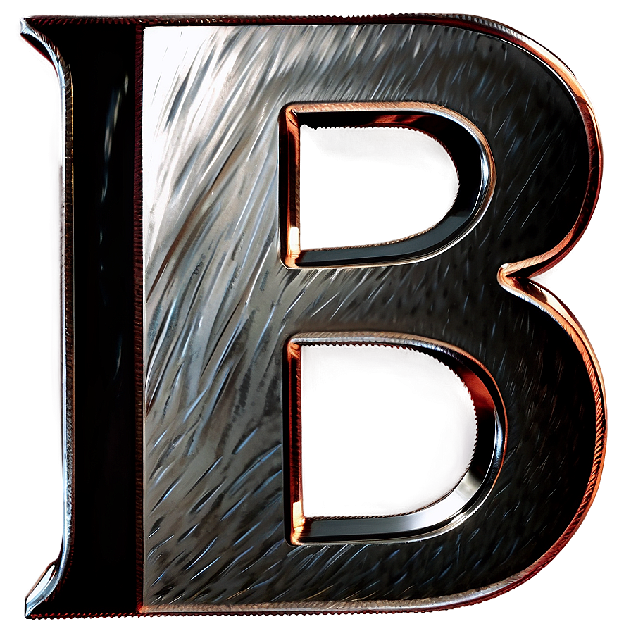 Brushed Metal Letter B Png 67