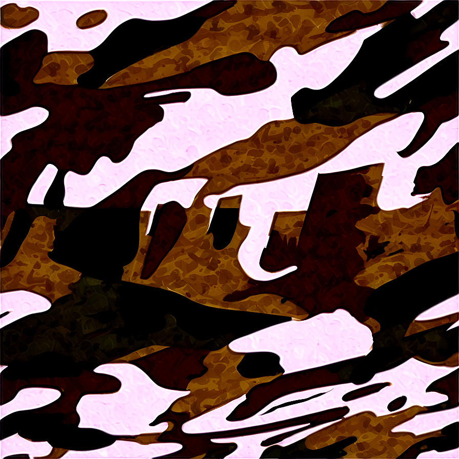 Brushstroke Camouflage Design Png 06242024