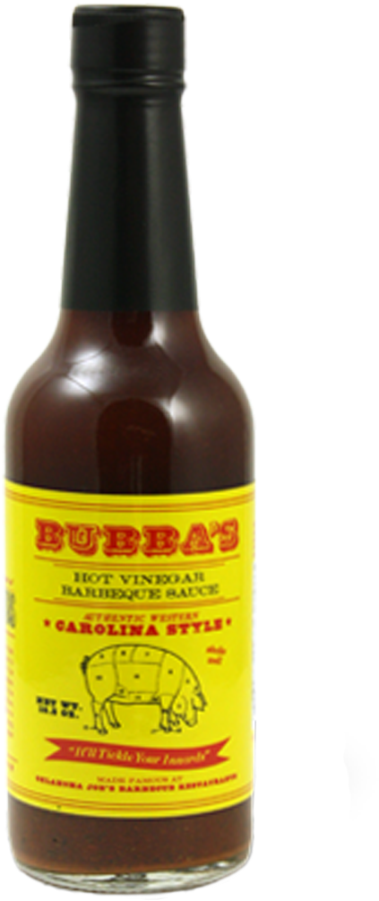 Bubbas Hot Vinegar Barbecue Sauce Bottle