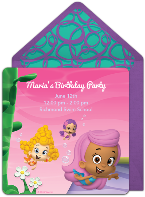 Bubble Guppies Birthday Invitation Template