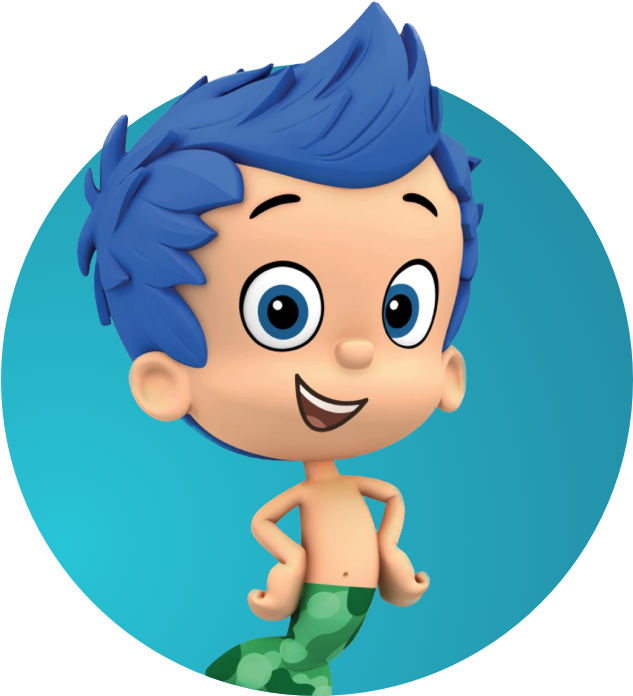 Bubble Guppies Character Gil Smiling