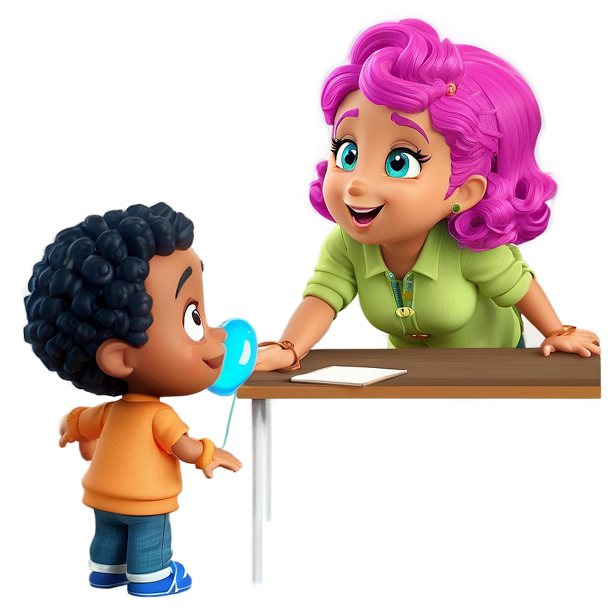 Bubble Guppies Classroom Scene Png Vby