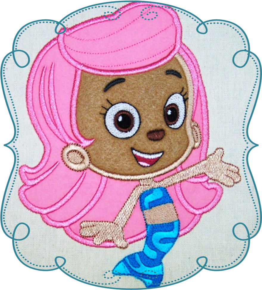 Bubble Guppies Embroidered Character Patch