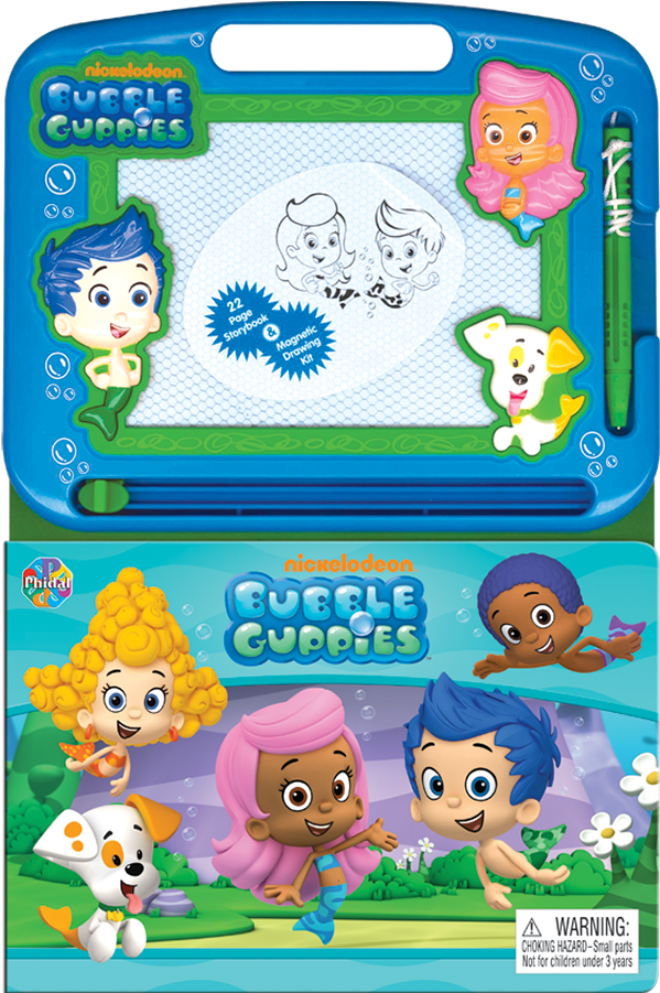 Bubble Guppies Magnetic Drawing Board Packaging