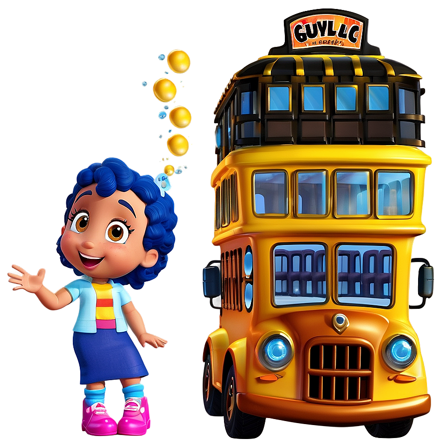 Bubble Guppies School Bus Png Gdv