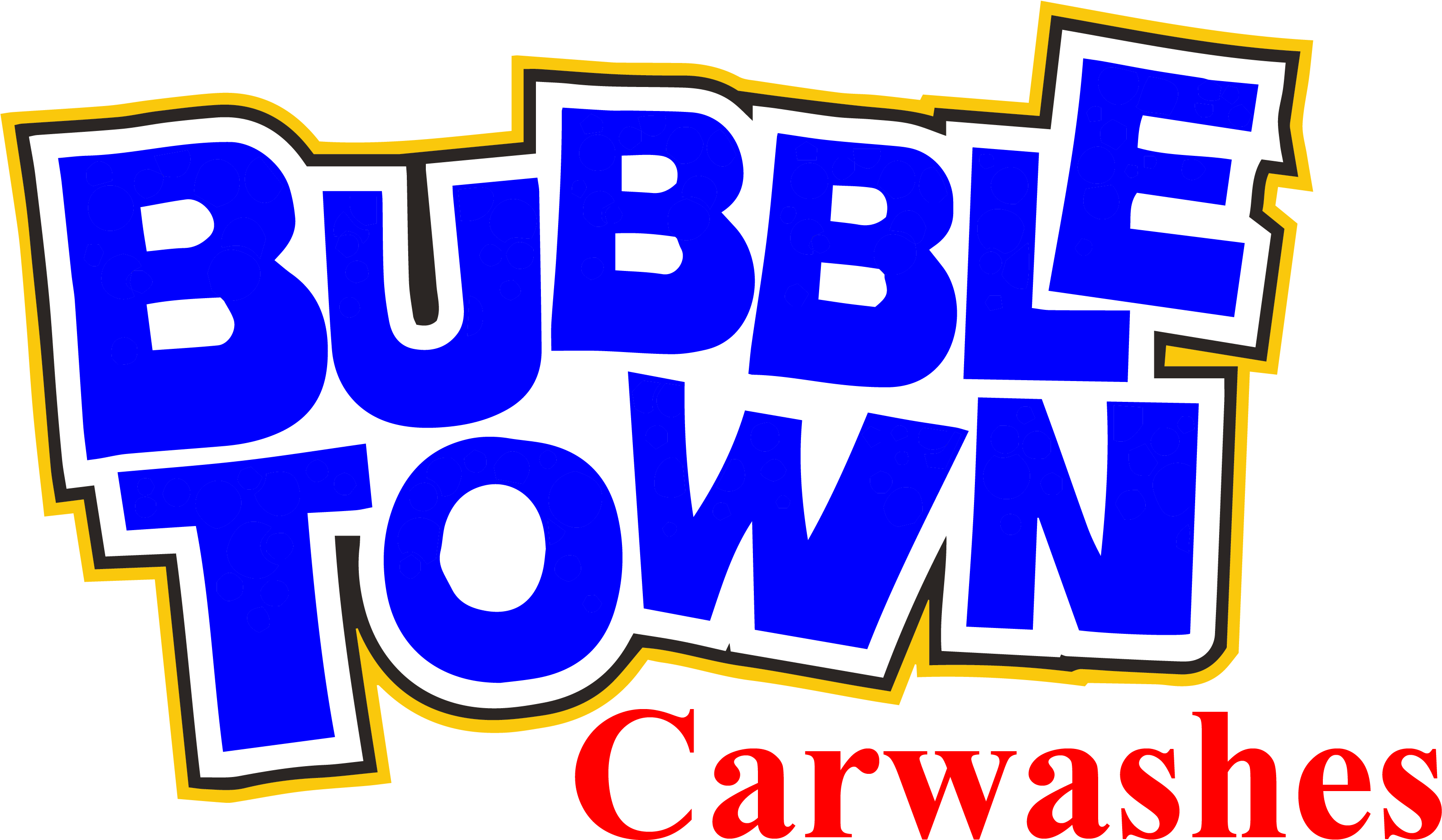 Bubble Town Car Washes Logo