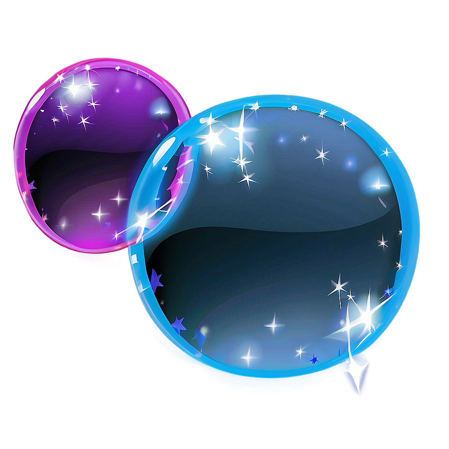 Bubble With Stars Png 06112024