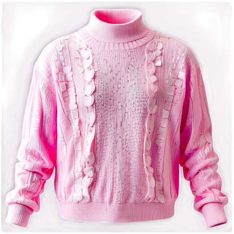 Bubblegum Pink Sweater Png 06292024