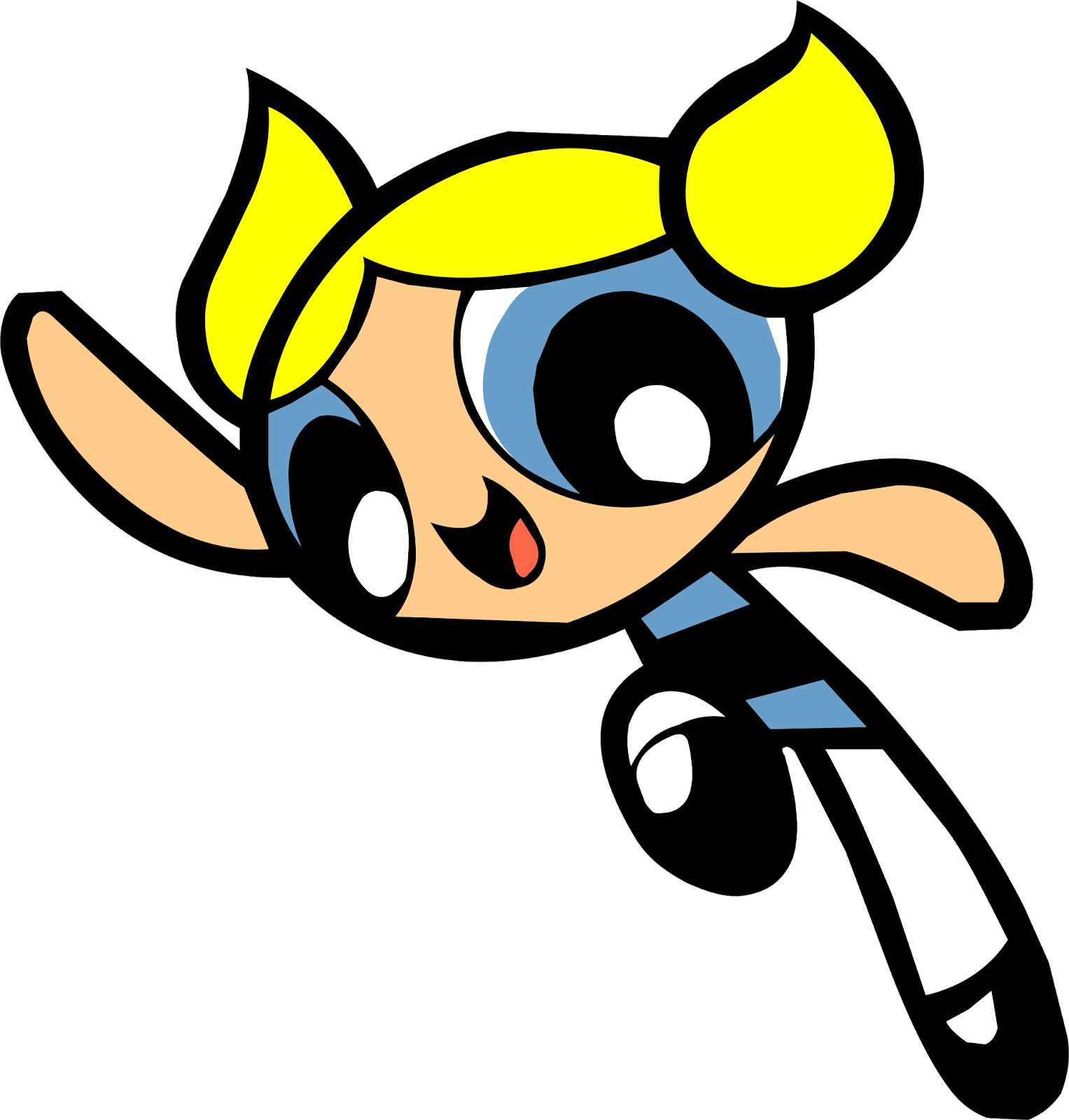 Bubbles Powerpuff Girls Flying