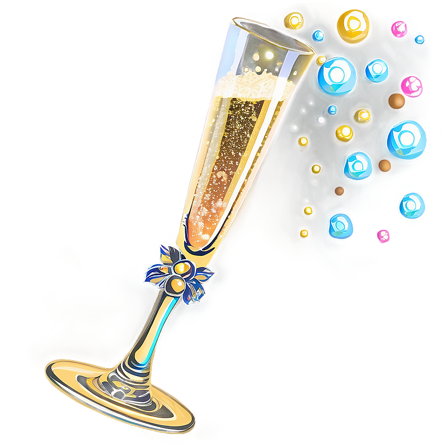 Bubbling Champagne Flute Png 13