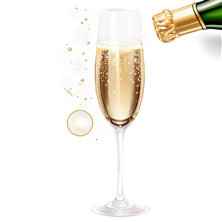 Bubbling Champagne Flute Png Rqh