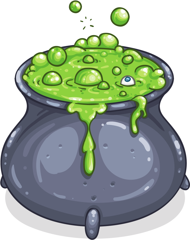 Bubbling Witchs Cauldron Clipart