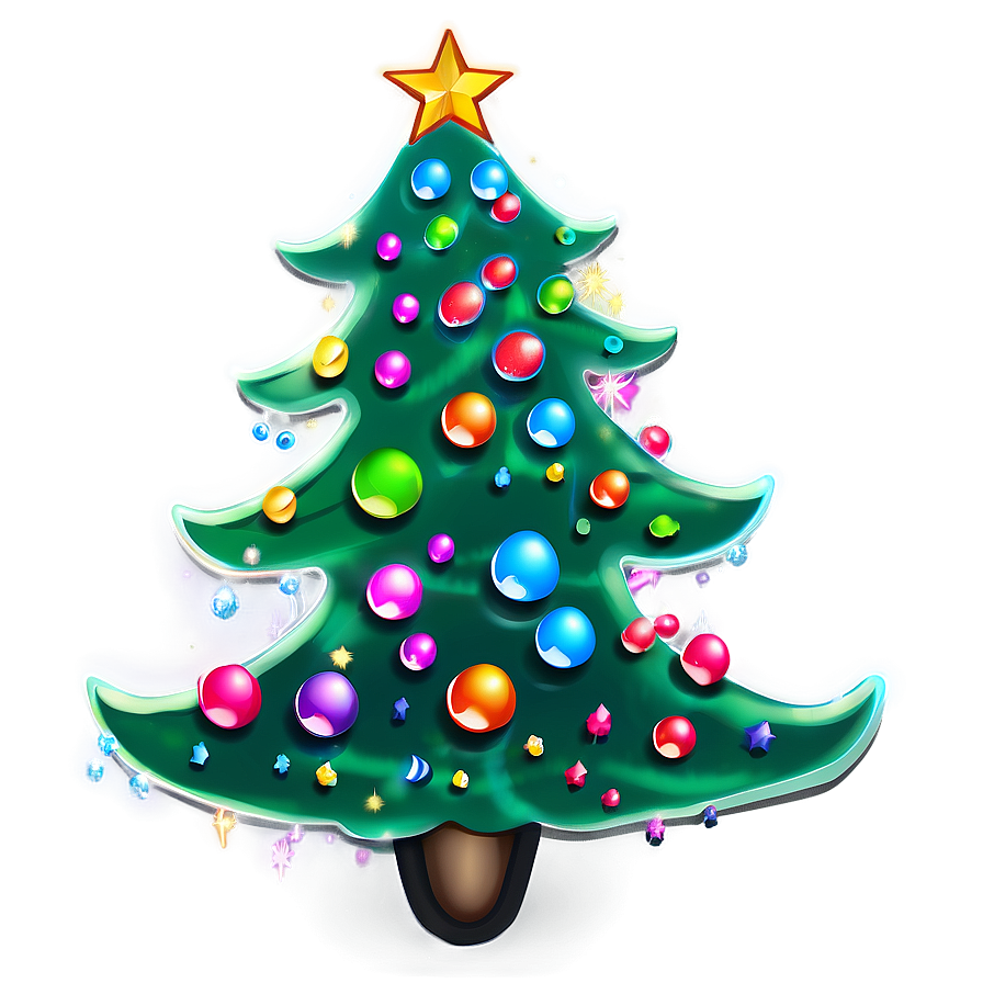 Bubbly Christmas Tree Png 89