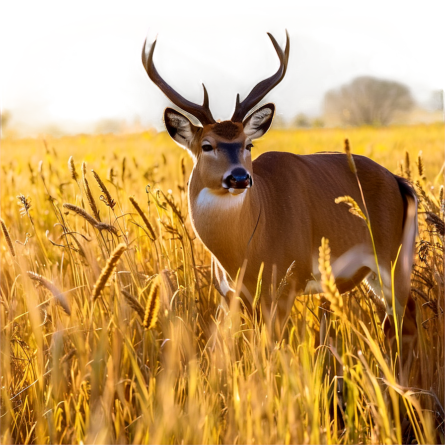 Buck In Golden Field Png Sdf