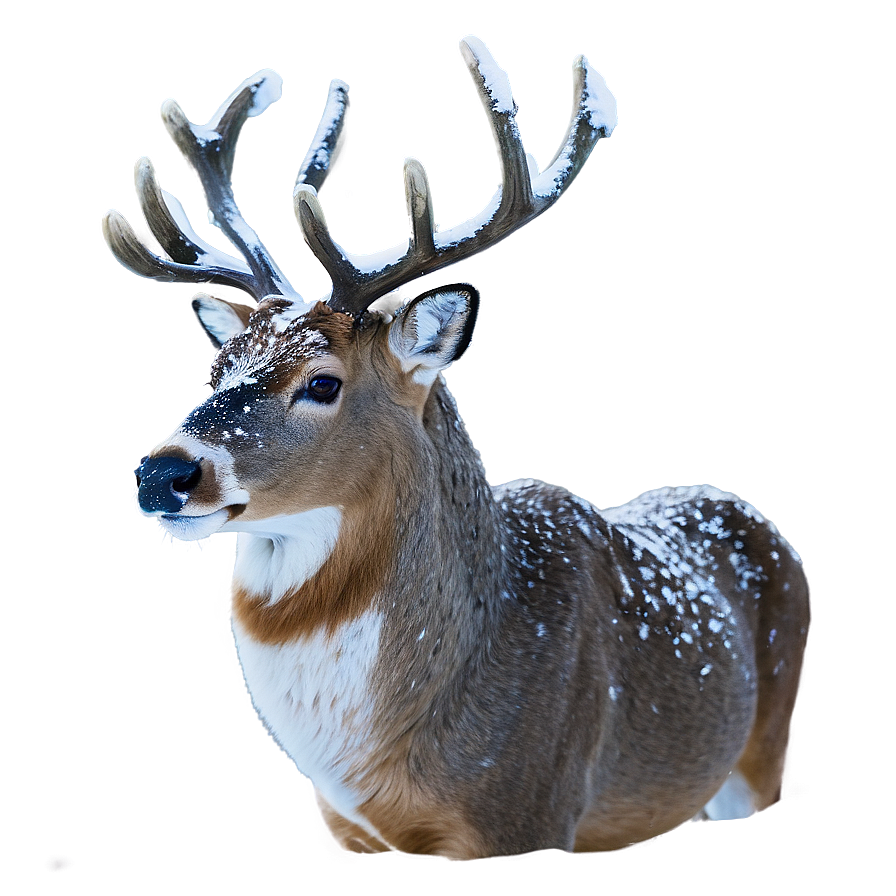 Buck In Snowstorm Png Qbn