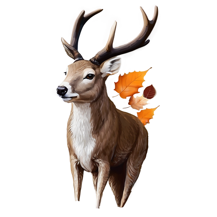 Buck With Autumn Vibes Png 84