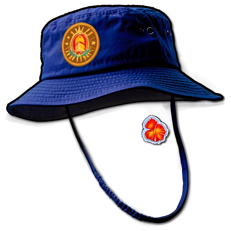 Bucket Hat With Patches Png 05252024