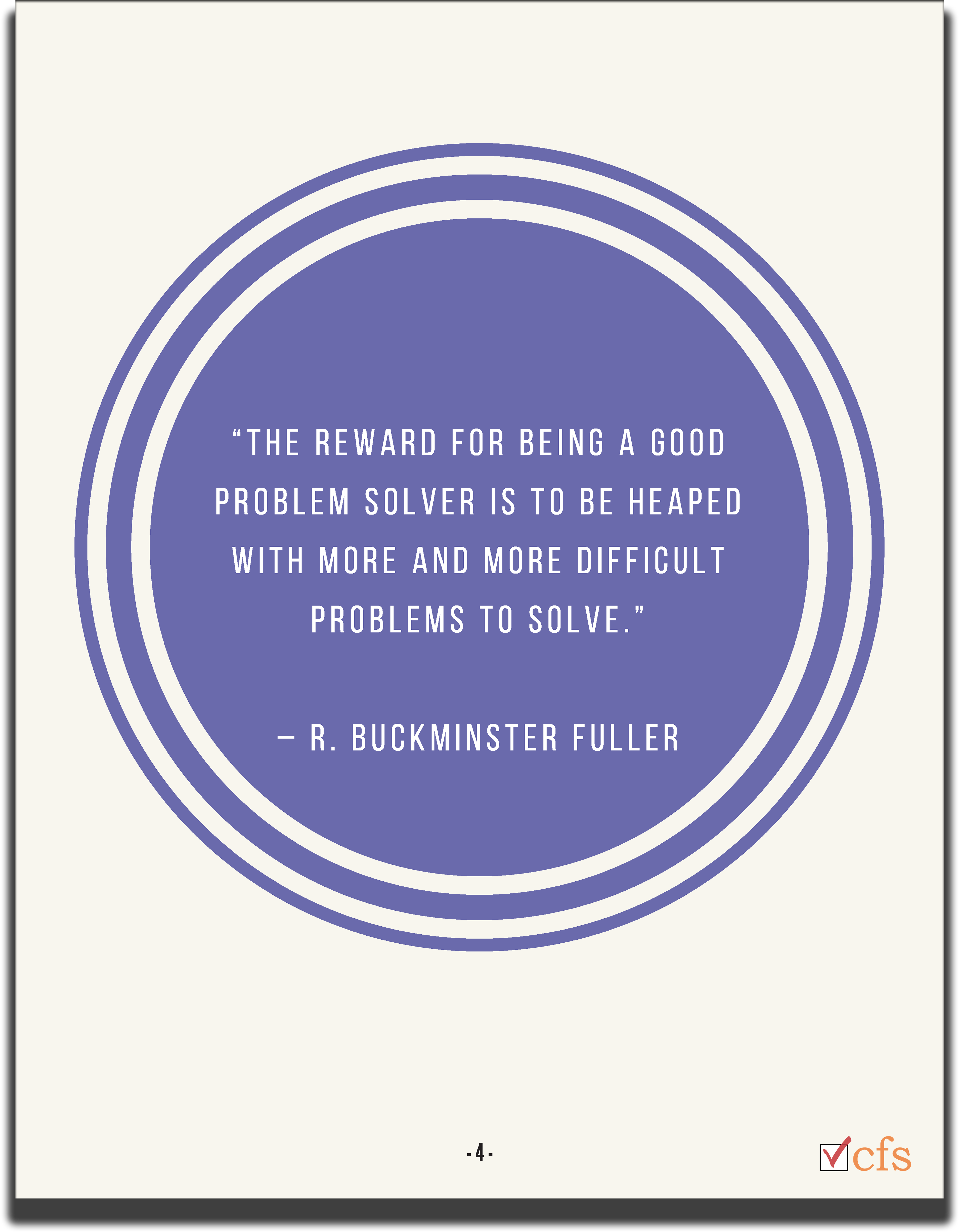 Buckminster Fuller Problem Solving Quote