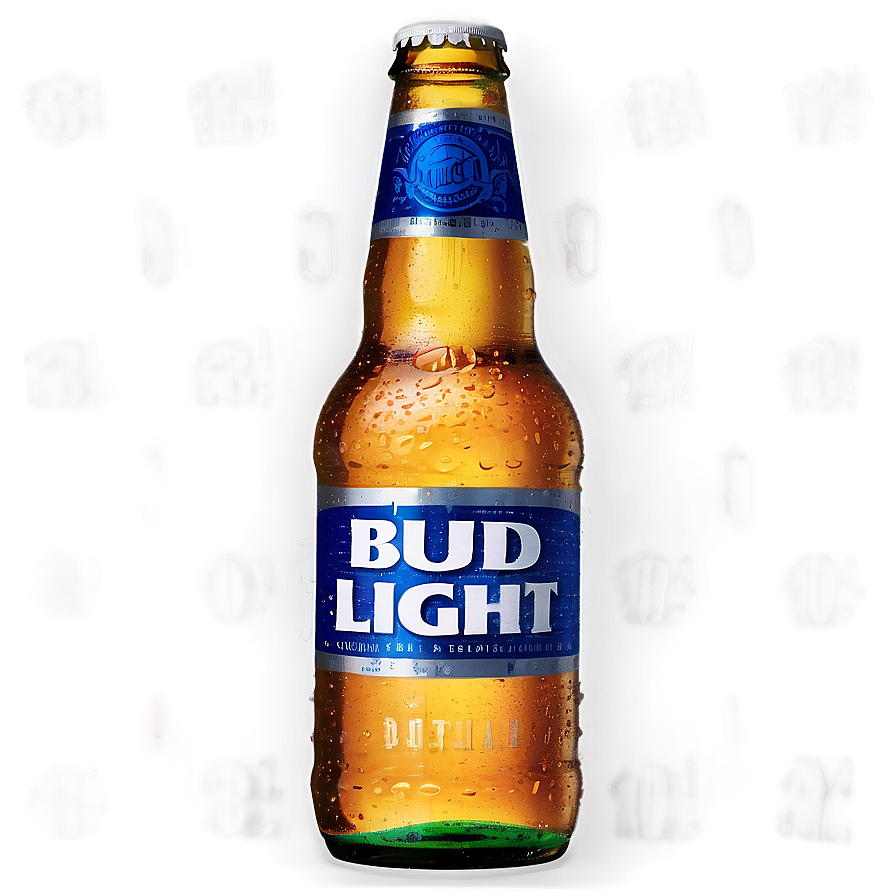 Bud Light Bottle Isolated Png Wuh18