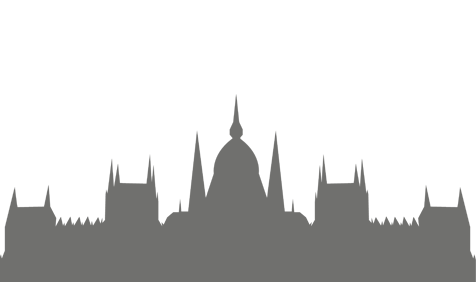 Budapest Skyline Silhouette