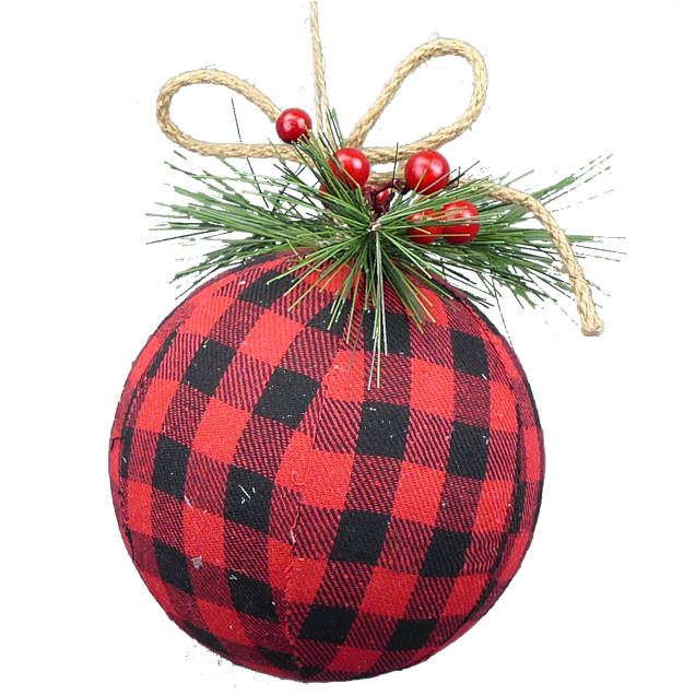 Buffalo Plaid Christmas Ornament