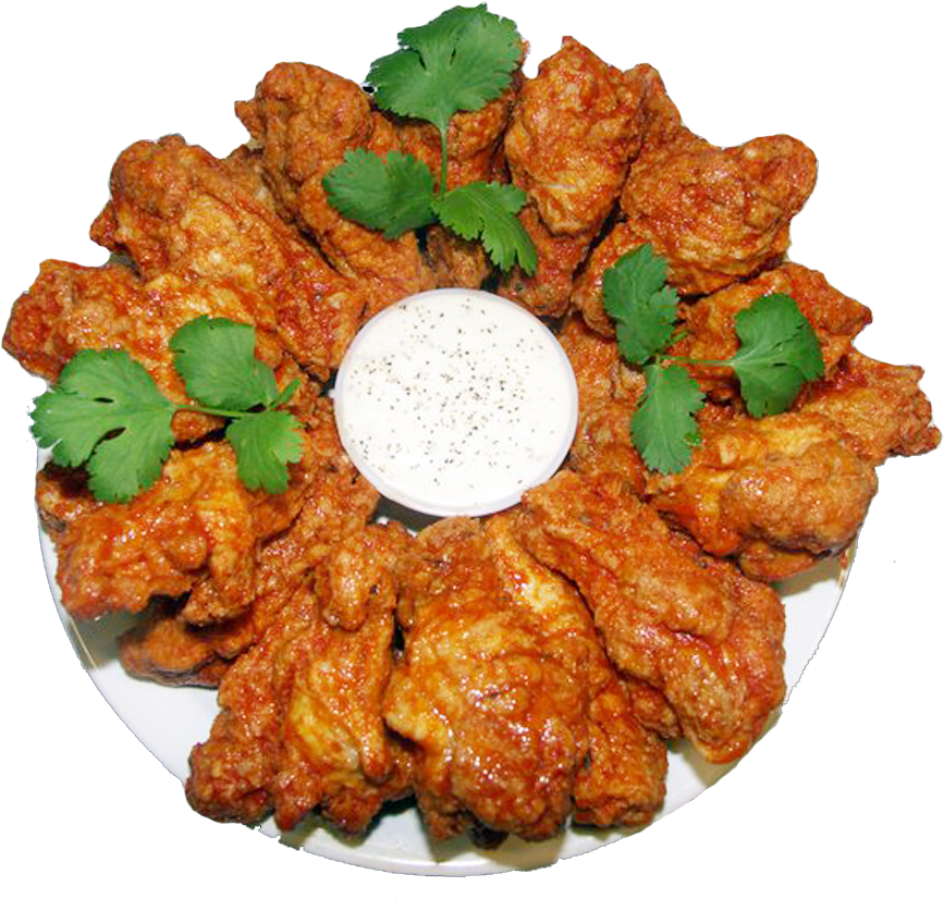 Buffalo Wings Plate Ranch Dip