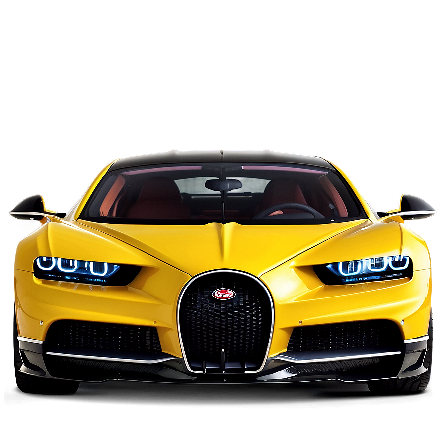 Bugatti Chiron Yellow And Black Png 06292024