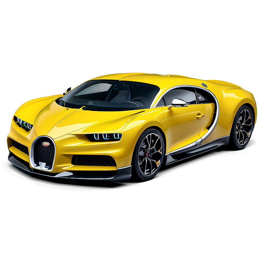 Bugatti Chiron Yellow And Black Png Pvr30