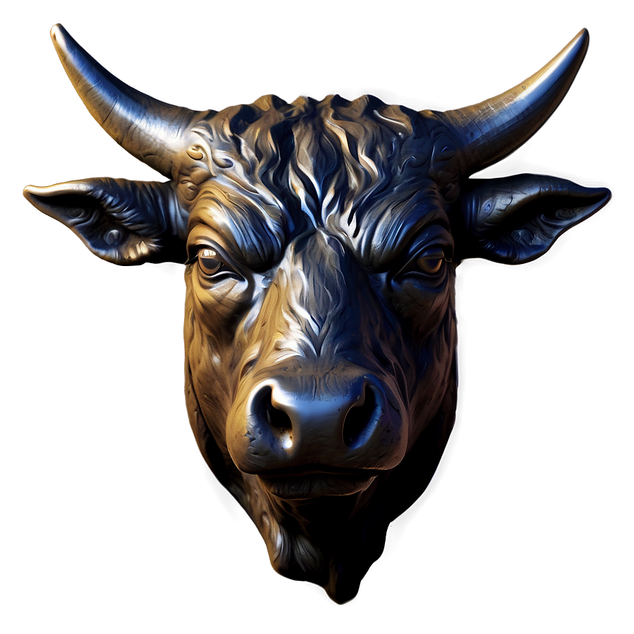 Bull Head In Color Png Ben