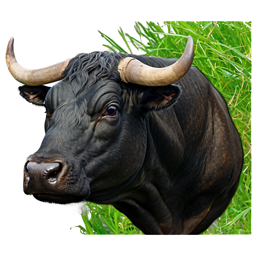 Bull Head In Nature Png 06132024