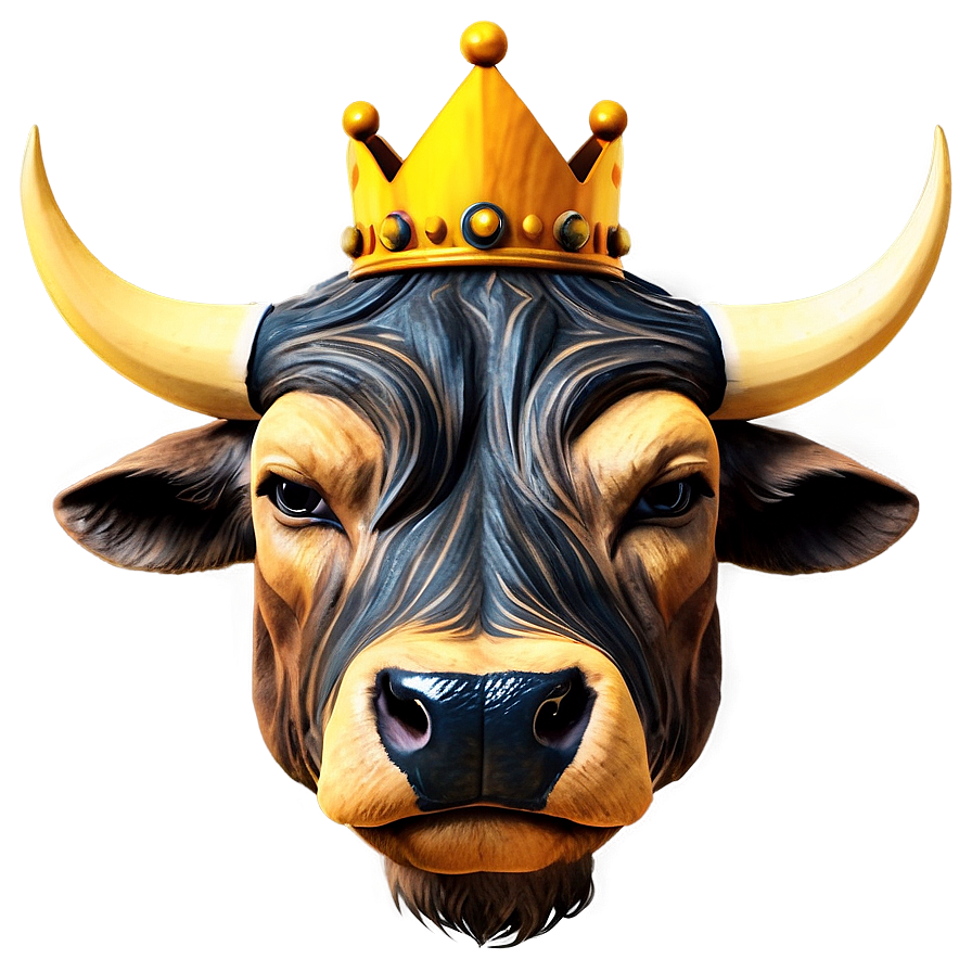 Bull Head With Crown Png 70