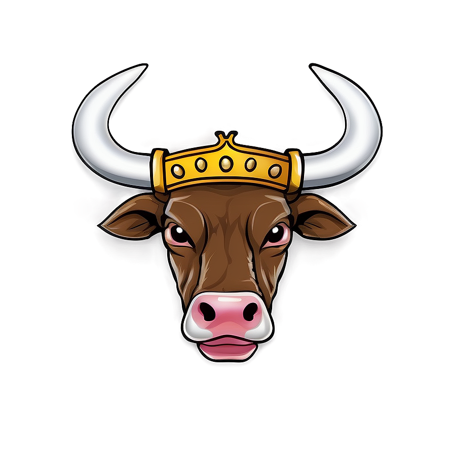 Bull Head With Crown Png Rlv