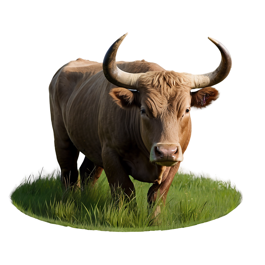 Bull In Field Png 05242024